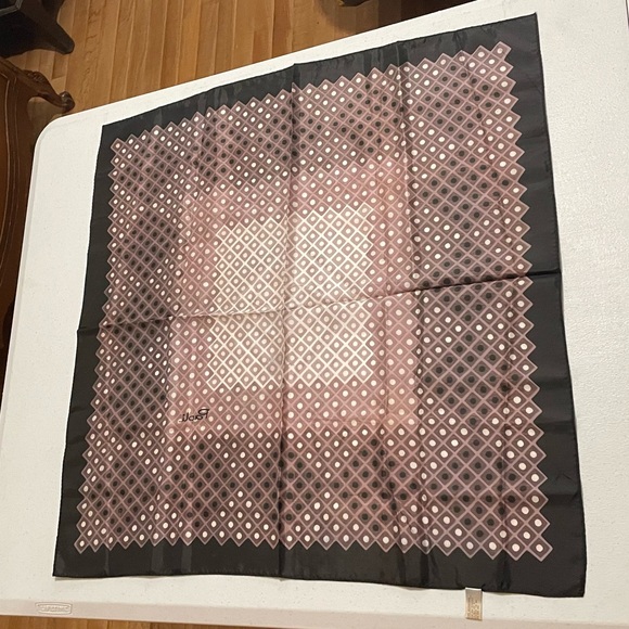 Vintage Gino Paoli Acetate Scarf Polka Dots Square Retro Mid Century Mod Art - Picture 6 of 8